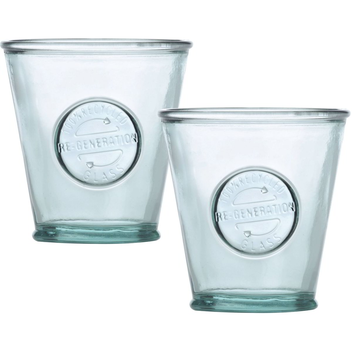 Ritzenhoff Set 2 Bicchieri Per Acqua 'Sogno Estivo #1' In Vetro 0,5L - Design Blu/Grigio/Rosso - Made In Germany - 3